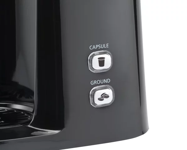 Mainstays Single Serve Coffee Maker, 1 cup Capsule or Ground Coffee, Black, New, Model 202140