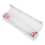 Wrap Cutter,Miuline Foil Dispenser Food Wrap Dispenser Plastic Wrap Cutter Foil and Cling Film Cutte Storage Kitchen,Household Reusable Food Plastic Wrap Dispenser with Cutter