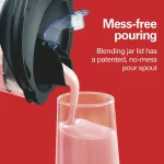 Hamilton Beach Power Elite Multi-Function Blender with Mess Free 40 oz. Glass Jar and 3-Cup Chopper, Mini Food Processor, 700 Watts, Stainless Steel, 58149