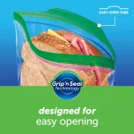 Ziploc® Brand Sandwich Bags, Plastic Sandwich Bags, 90 Count