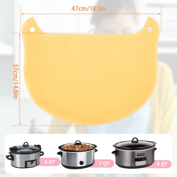 Kyoffiie Slow Cooker Liners fit 6-8 Quart Oval Slow Cooker Leakproof Dishwasher Safe Cooking Liner for Kitchen Supplies