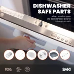 SAKI Smart WiFi Air Fryer 13-Quart, 8 Cooking Functions, RA018AF, Black