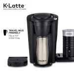 Keurig K-Latte Single Serve K-Cup Coffee and Latte Maker, Black