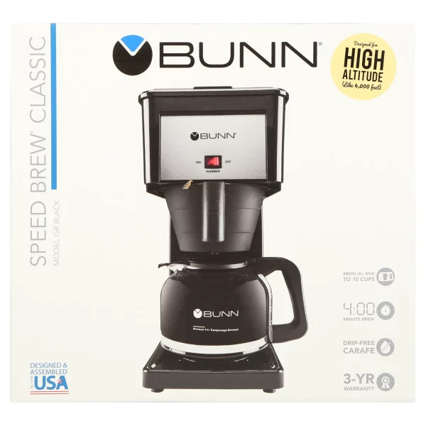 BUNN GRB High Altitude 10-Cup Drip Coffee Maker (Condition: New)