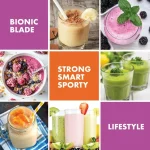 Bionic Blade Blender Portable Blender Powerful Cordless Blender with Travel Bottle New 6 Pieces