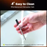 Smart Wireless Meat Thermometer - Bluetooth Digital Food Cooking Thermometer APP Control Kitchen Thermometer for Oven Grill BBQ Smoker