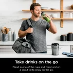 Ninja Nutri-Blender BN300 700-Watt Personal Blender, 2-20 oz Dishwasher-Safe to-Go Cups