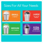 Great Value Kitchen Tall Drawstring Bags, 13 Gallon, 80 Count