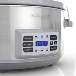 BLACK+DECKER 7-Quart Digital Slow Cooker with Temperature Probe + Precision Sous-Vide , Stainless, SCD7007SSD