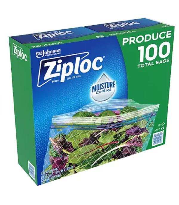 Ziploc Produce Bags w/ Seal Top (100 ct.)