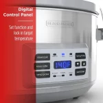 BLACK+DECKER 7-Quart Digital Slow Cooker with Temperature Probe + Precision Sous-Vide , Stainless, SCD7007SSD