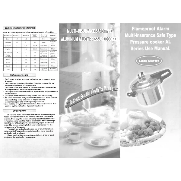 Ficcug 7.5 Quart Aluminum Pressure Cooker with Steamer, Fast Cooker Pot, Silver