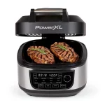 PowerXL Grill Air Fryer Combo Plus, Indoor Grill / Air Fryer, Stainless Steel