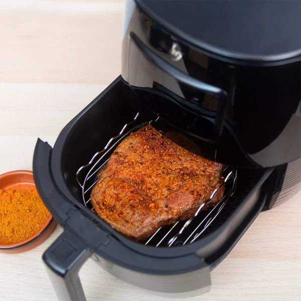 Deco Chef 5.8QT (19.3 Cup) Digital Electric Air Fryer with Accessories and Cookbook- Air Frying, Roasting, Baking, Crisping, and Reheating for Healthier and Faster Cooking (Black)