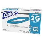 Ziploc Pinch and Seal Freezer Bags, 2 Gallon, 100 Count