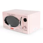 Nostalgia Retro 0.9 cu. ft. 800-Watt Countertop Microwave, Pink, New