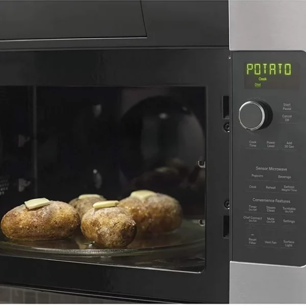 GE Profile 2.1 Cu. Ft. Over-the-Range Sensor Microwave Oven, Stainless Steel