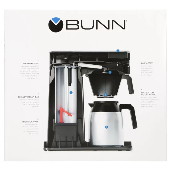 BUNN CSB3T Platinum 10 Cup Drip Coffee Maker (Condition: New)