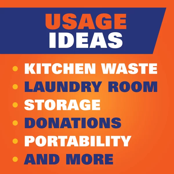 Hefty Ultra Strong Tall Kitchen Trash Bags, Unscented, 13 Gallon, 80 Count