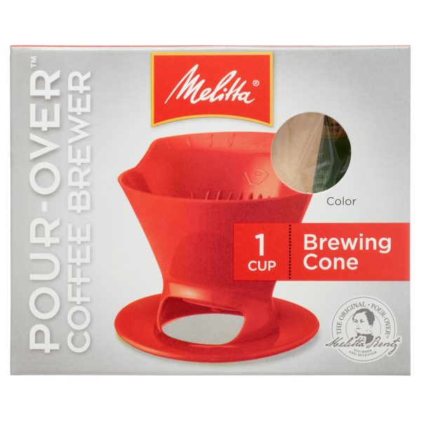 Melitta Pour-Over Filter Cone Coffeemaker - Black