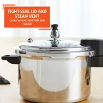 Imusa 4.2Qt Stovetop Aluminum Pressure Cooker with Safety Regulator
