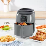 Dash Tasti-Crisp™ Digital Air Fryer with Temperature Control, Non-Stick Fry Basket, Recipe Guide + Auto Shut off Feature, 1000-Watt, 2.6Qt, Black