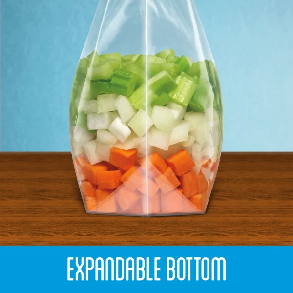Ziploc Brand Slider Storage Quart Bags with Power Shield Technology, 20 Count