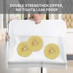 Reusable Silicone Bags - Ziplock Reusable Food Storage Bags - 10 Pack Reusable Sandwich Snack Bags - Silicon Reusable Silicone Bags for Vegetable Meat Cheese Food Storage Zip Lock Bags