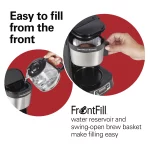Hamilton Beach 5 Cup Compact Coffee Maker, Programmable, Glass Carafe, Model 46111