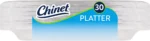 Chinet Classic® Premium Disposable Paper Platters, White, 12 ⅝ x 10", 30 Count