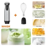 Bonsenkitchen Immersion Blender Handheld, Stainless Steel Hand Stick Blender, 20-Speed Hand Blender, Free Warranty