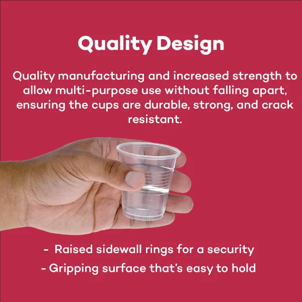 Dealmed Disposable Plastic Cups – 100% Recyclable Cups, Ideal for Doctor's Offices, School Nurse's, Hospitals, at Home and More (Case of 2500, 3 oz.)