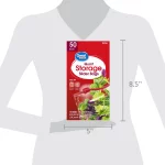 Great Value Fresh Seal Slider Zipper Bags, Quart Storage, 50 Count