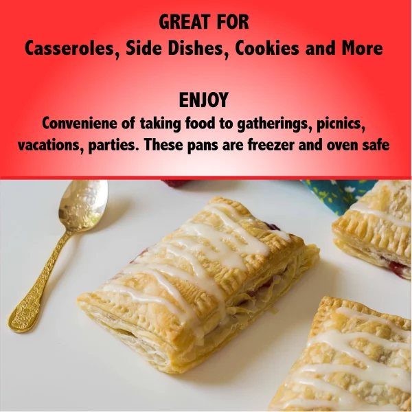 Handi-Foil 8 x 8 Square Aluminum Cake Pan Sets 2 Count