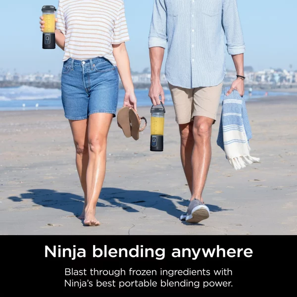 Ninja Blast 16 oz. Personal Portable Blender with Leak Proof Lid and Easy Sip Spout, Perfect for Smoothies, Black, BC100BK