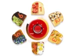 Keenstone Toaster, Retro 2 Slice Stainless Steel Toaster with Cancel, Defrost Fuction for Bread, Bagel, Wide Slots Revolution Toasters, Kitchen Appliances, Apartment Essentials Must Haves - Red