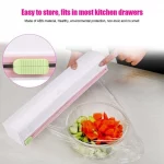 Wrap Cutter,Miuline Foil Dispenser Food Wrap Dispenser Plastic Wrap Cutter Foil and Cling Film Cutte Storage Kitchen,Household Reusable Food Plastic Wrap Dispenser with Cutter