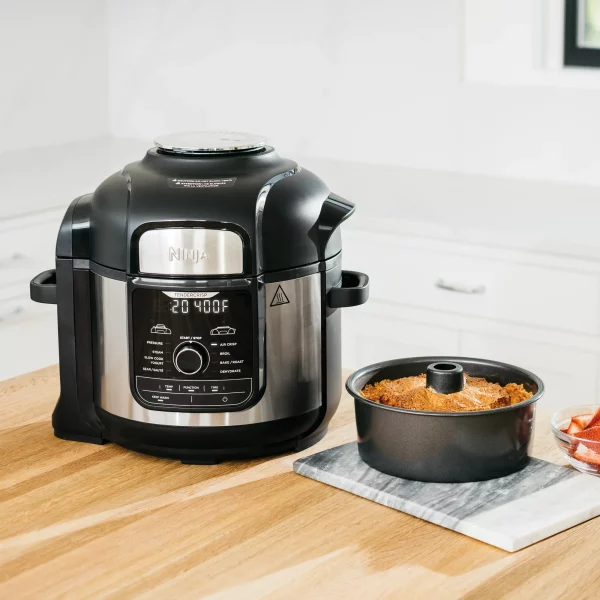 Ninja - Ninja Foodi 8qt. 9-in-1 Deluxe XL Pressure Cooker & Air Fryer - Stainless Steel/Black