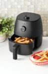 Mainstays 2.2 Quart Compact Air Fryer, Non-Stick, Dishwasher Safe Basket, 1150W, Black