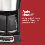 Hamilton Beach 5 Cup Compact Coffee Maker, Programmable, Glass Carafe, Model 46111