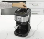 Mr. Coffee® 4-Shot Steam Espresso, Cappuccino, and Latte Maker in Black
