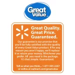 Great Value Everyday Strong, Soak Proof, Microwave Safe, Disposable Paper Plates, 10", Patterned, 50 Count