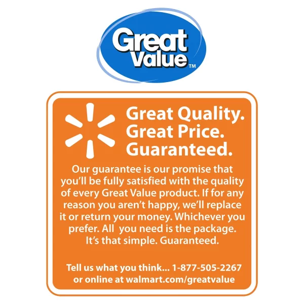 Great Value Everyday Strong, Soak Proof, Microwave Safe, Disposable Paper Plates, 10", Patterned, 150 Count