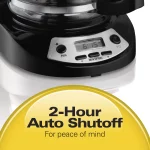 Hamilton Beach 14 Cup Programmable Coffee Maker, Black, 46295