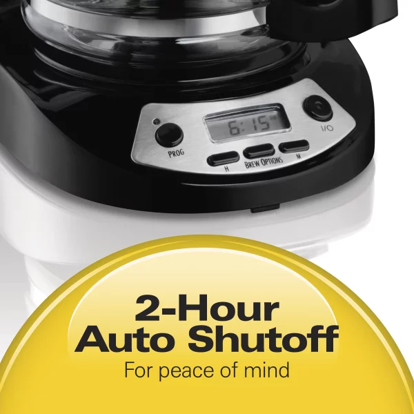 Hamilton Beach 14 Cup Programmable Coffee Maker, Black, 46295