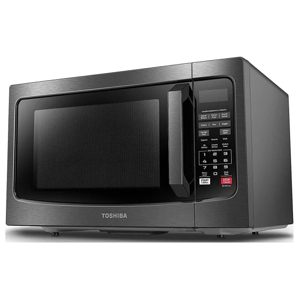 Toshiba 1.2 Cu. ft. Microwave Oven with Smart Sensor, Black Stainless Steel, EM131A5C-CHBS