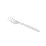 Karat PP Plastic Extra Heavy Weight Forks - White - 1,000 ct