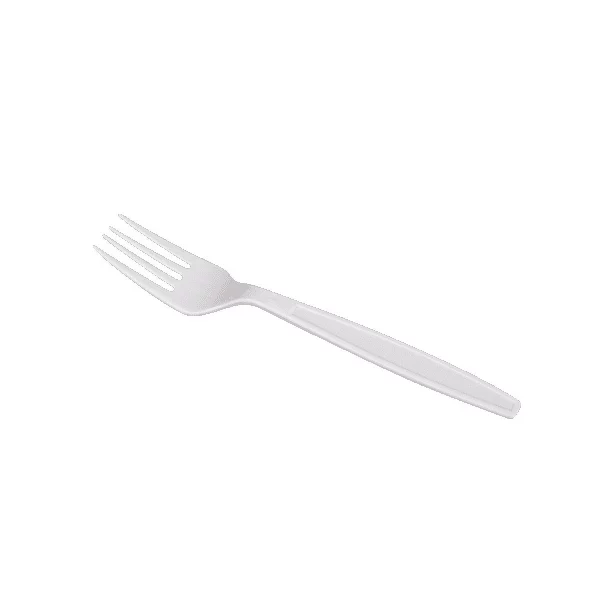 Karat PP Plastic Extra Heavy Weight Forks - White - 1,000 ct