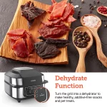 Cosori New Indoor Grill, Smart XL Air Fryer Combo Aeroblaze, 8-in-1, 6 Quart Voice Control, Black