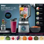 Ninja Detect Duo Power Blender + Single Serve with Blend Sense Technology, Platinum Silver, TB300